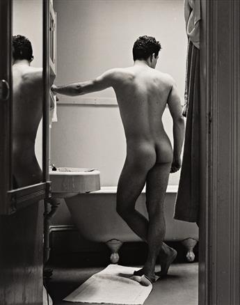 ALEXANDER JENSEN YOW (1925-2022) A pair of studies of a male figure in a bathroom.